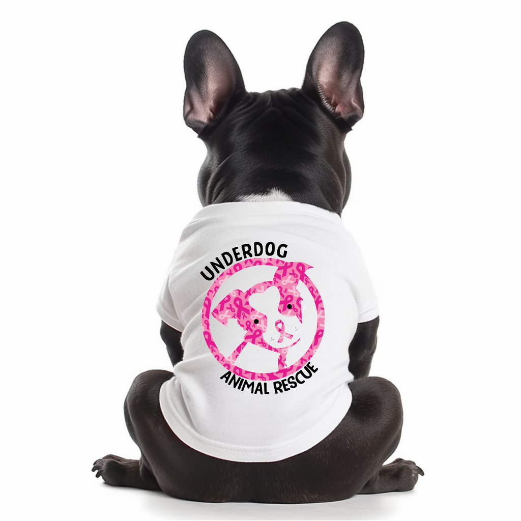 Underdog Cancer Awareness Dog Tee (Smaller Dogs Only)