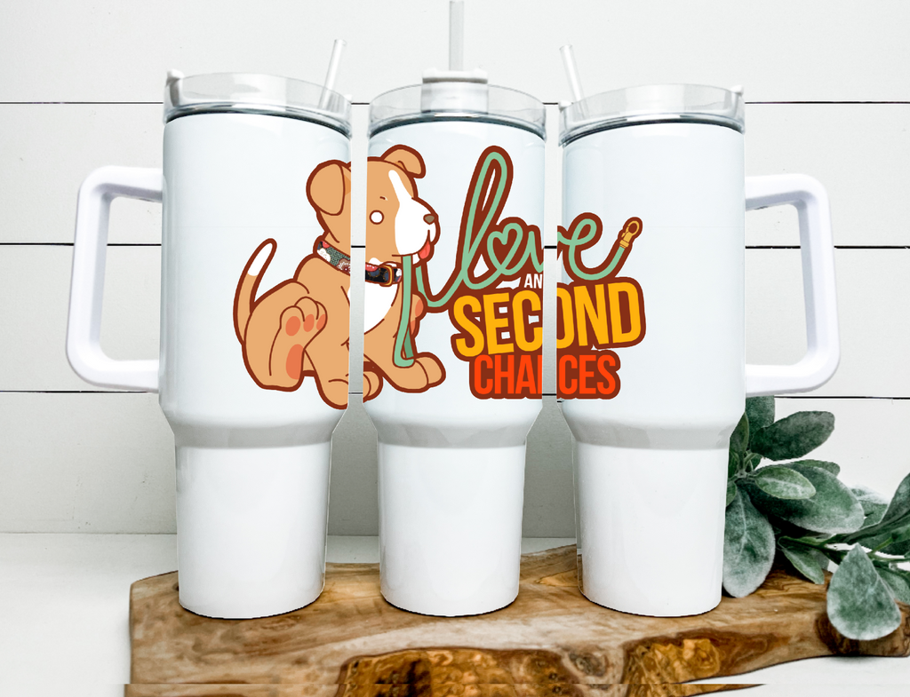 Love and Second Chances 40 oz Tumbler Water Bottle
