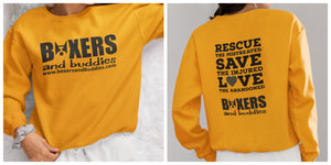 Boxers and Buddies Sweatshirts (Available in several colors)