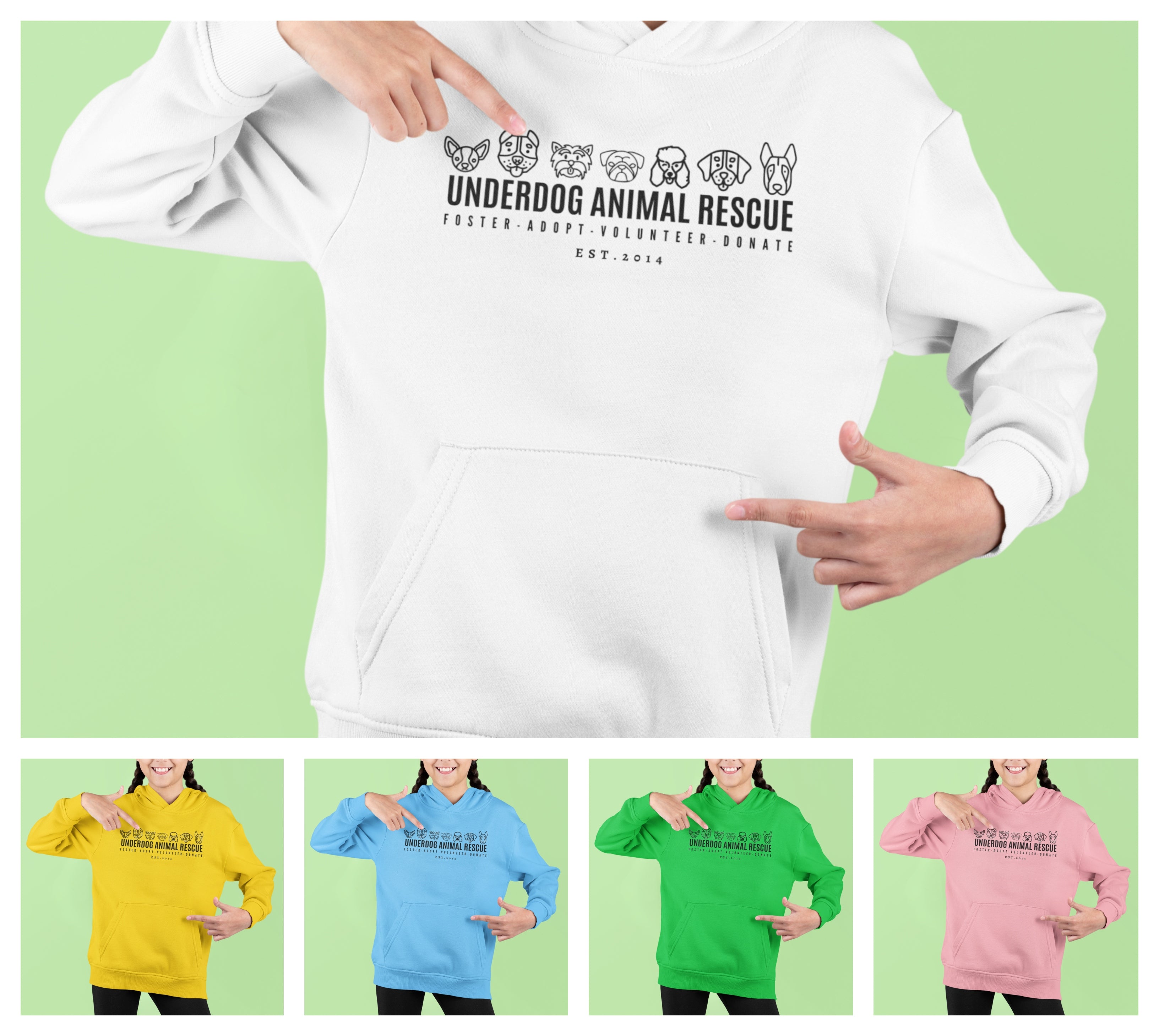 Underdog Adopt Youth Hoodie