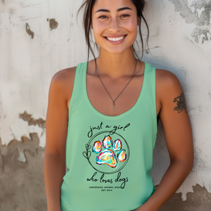 Love's Dogs Flowy Racerback Tank (Available in several colors)