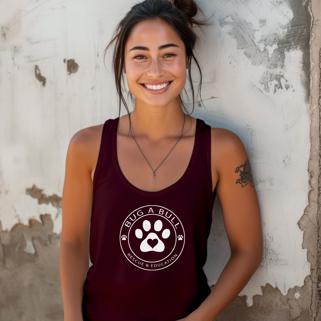 Paw Flowy Racerback Tank (Available in several colors)