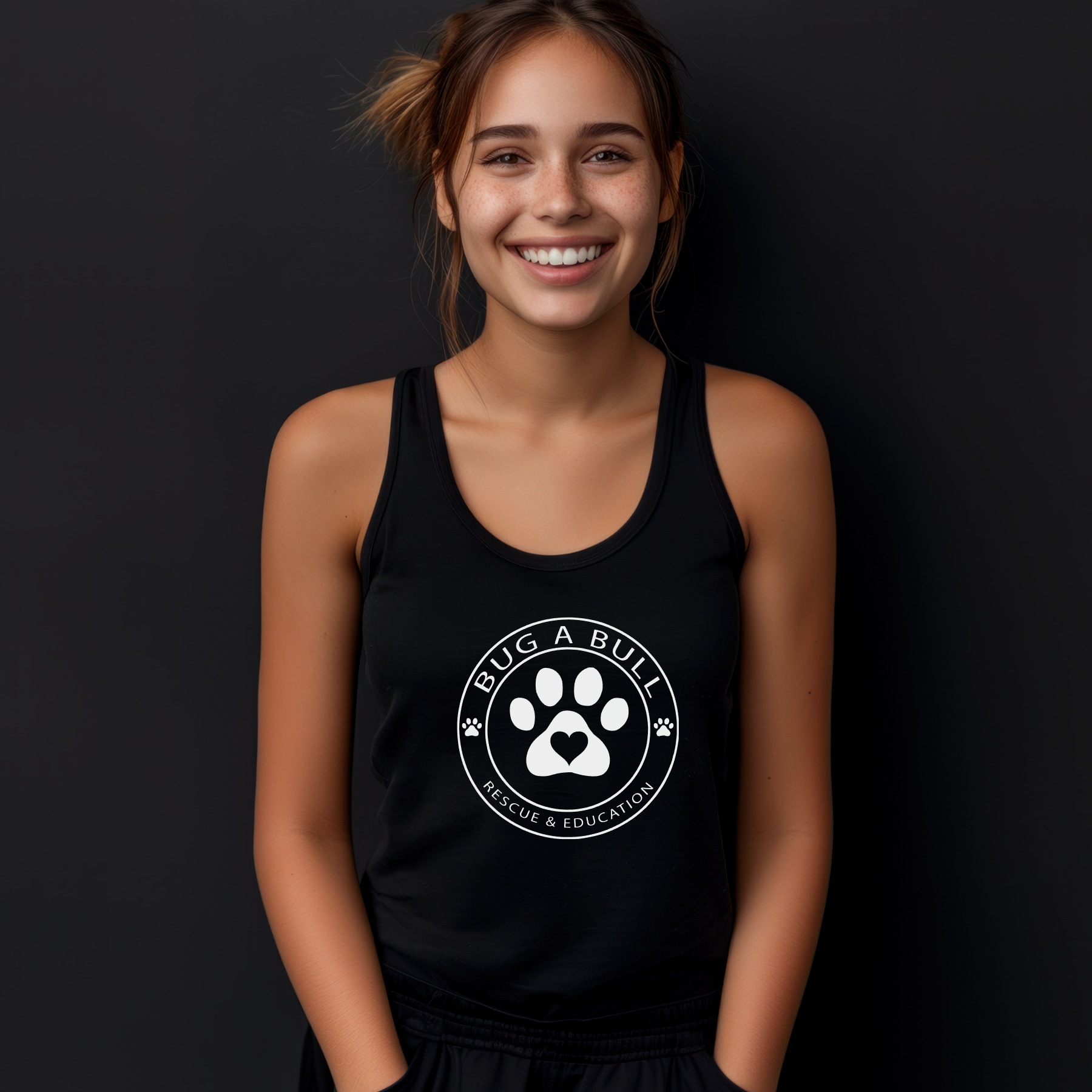 Paw Flowy Racerback Tank (Available in several colors)