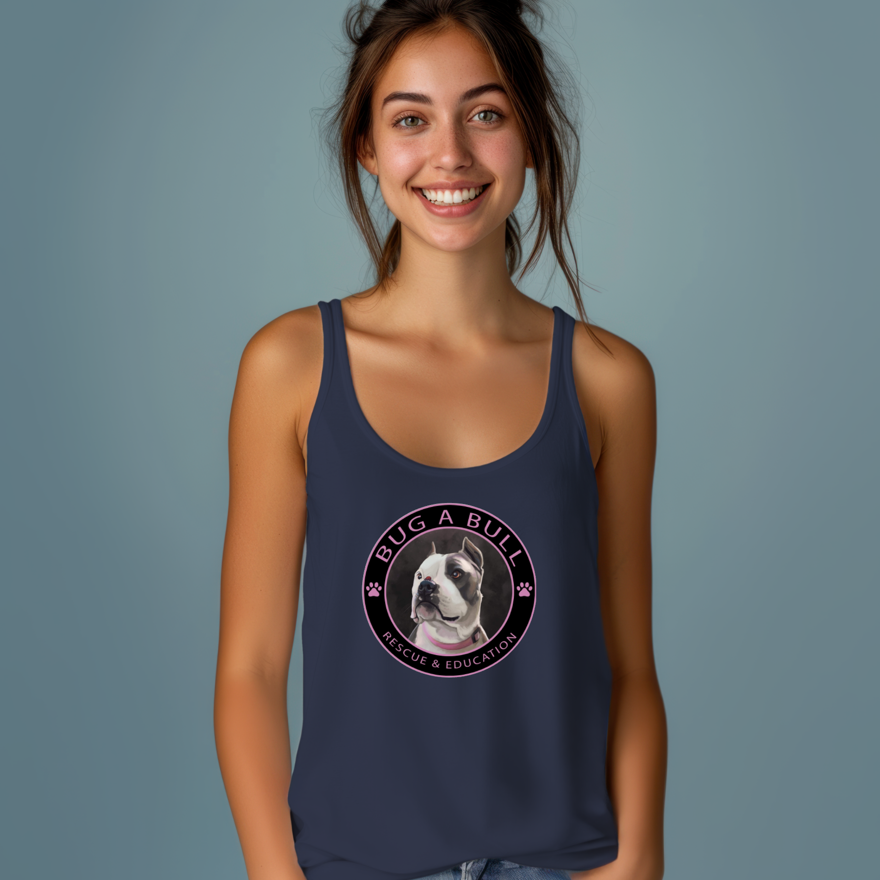 Bug A Bull Flowy Racerback Tank (Available in several colors)