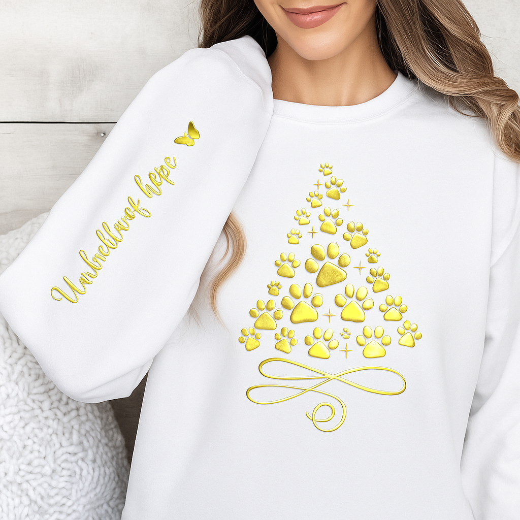 Umbrella of Hope Gold Holiday Sweatshirt (Available in Several Colors)