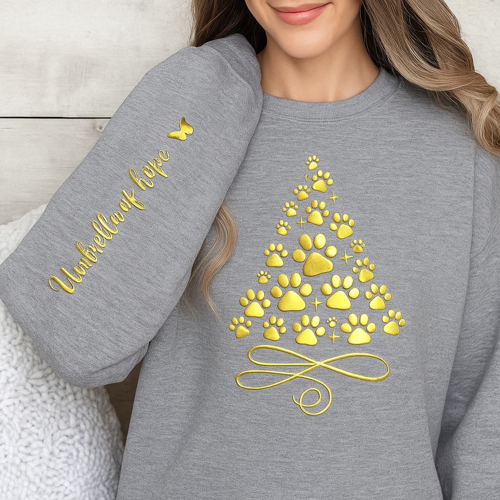 Umbrella of Hope Gold Holiday Sweatshirt (Available in Several Colors)