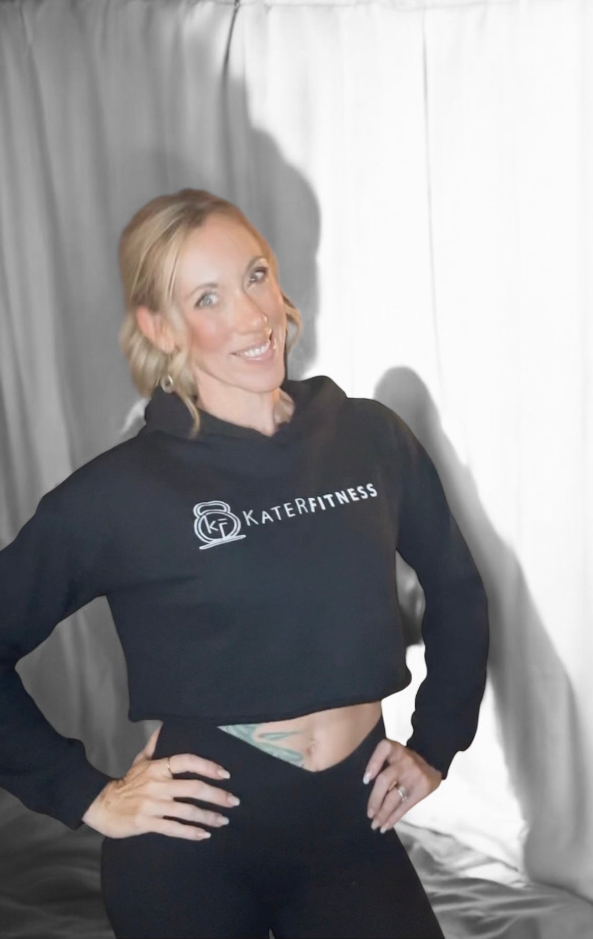 KateRFitness Crop Hoodie