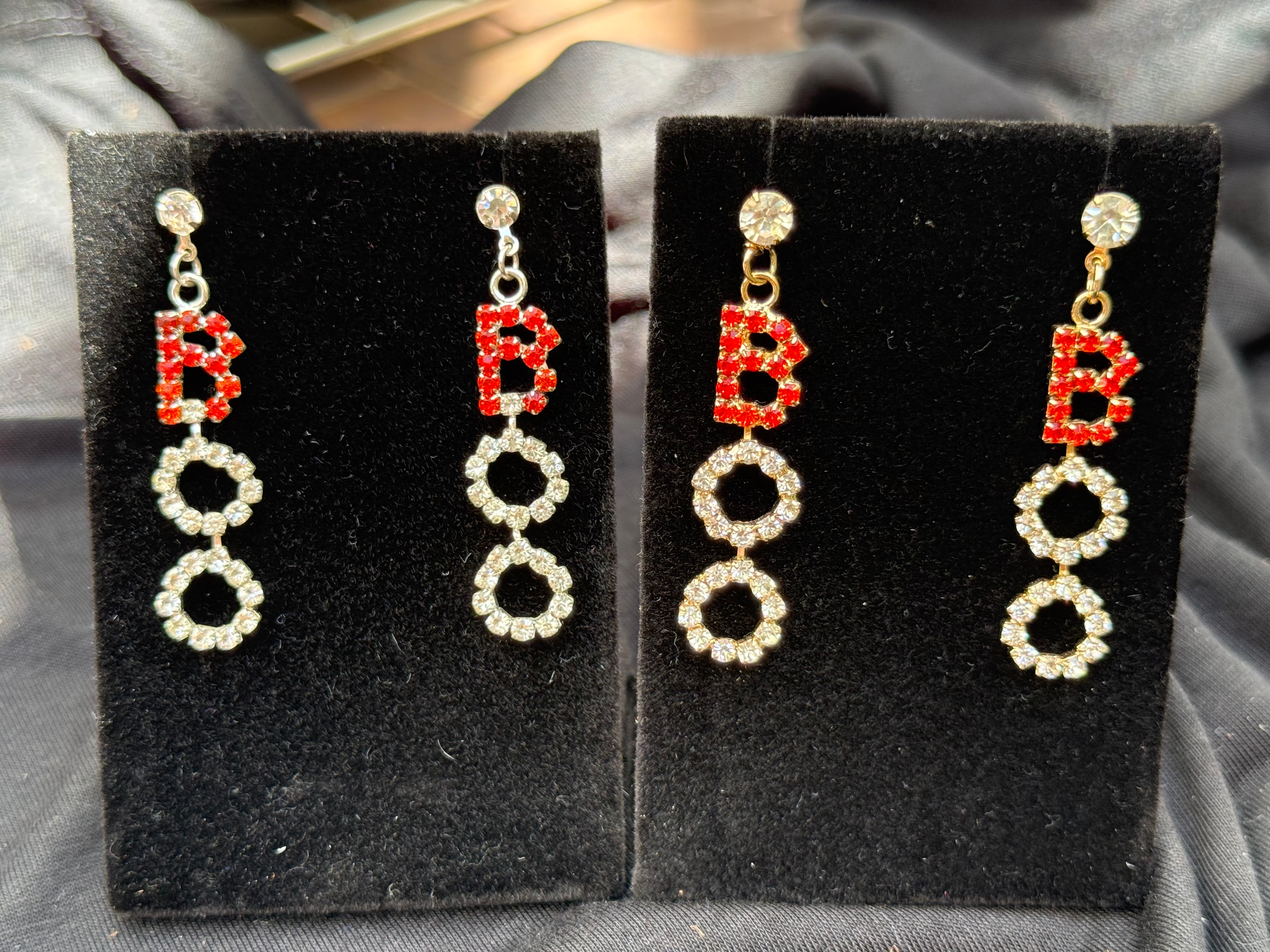 BOO Halloween Dangle Earrings – Silver & Gold