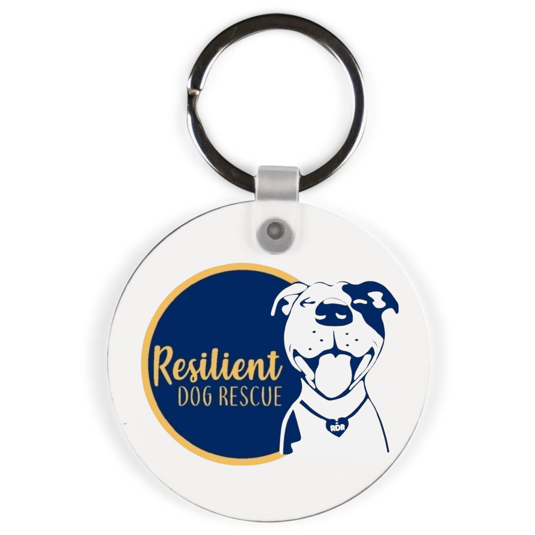 Resilient Dog Keychains Double-Sided Key Chain