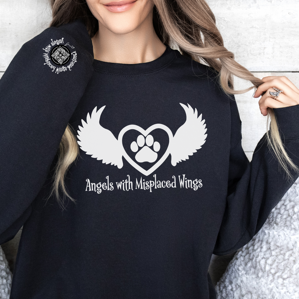 Angels with Misplaced Wings Crewneck Sweatshirt (Many Colors Available)