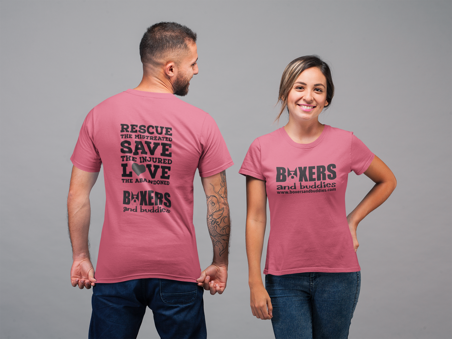 Boxers and Buddies Unisex Tee (available in several colors)