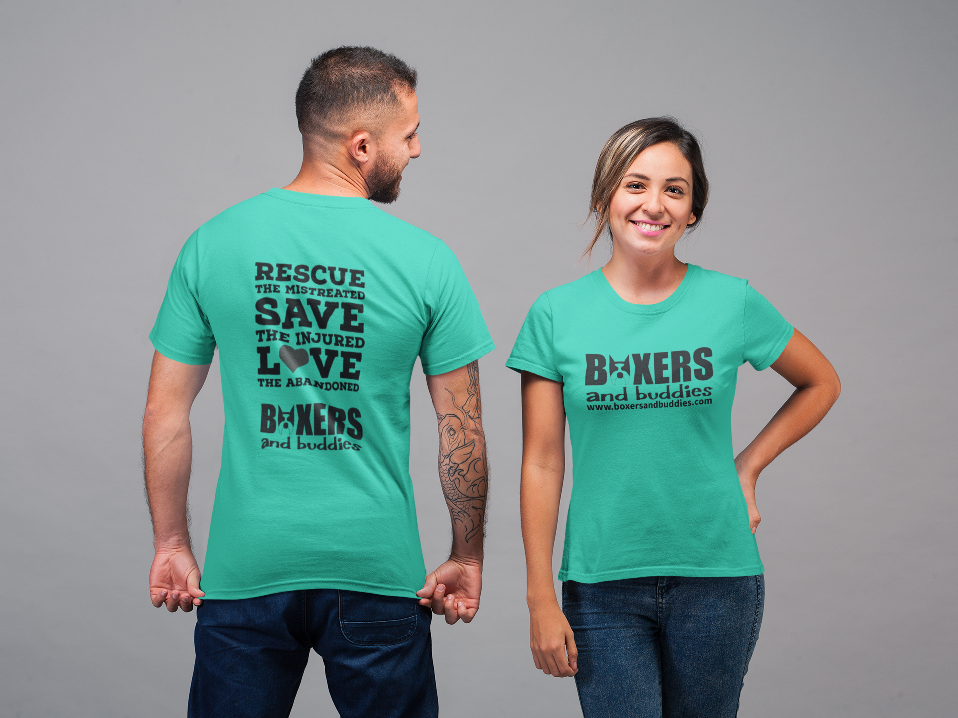 Boxers and Buddies Unisex Tee (available in several colors)