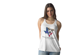 Texas Cleft Pup Flowy Racerback Tank (Available in several colors)