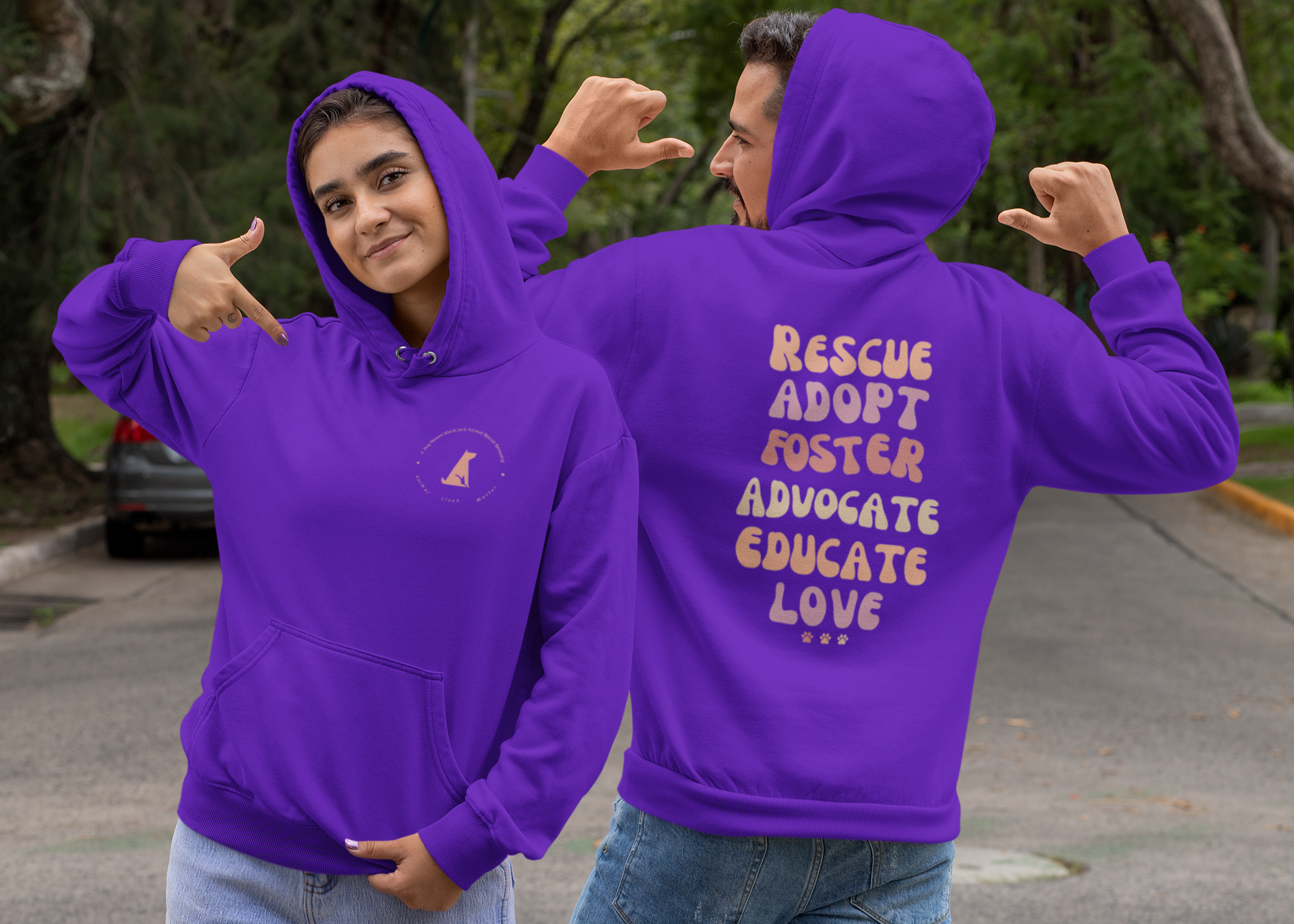 Adopt  Fleece Pullover Hoodie (Several Colors Available)