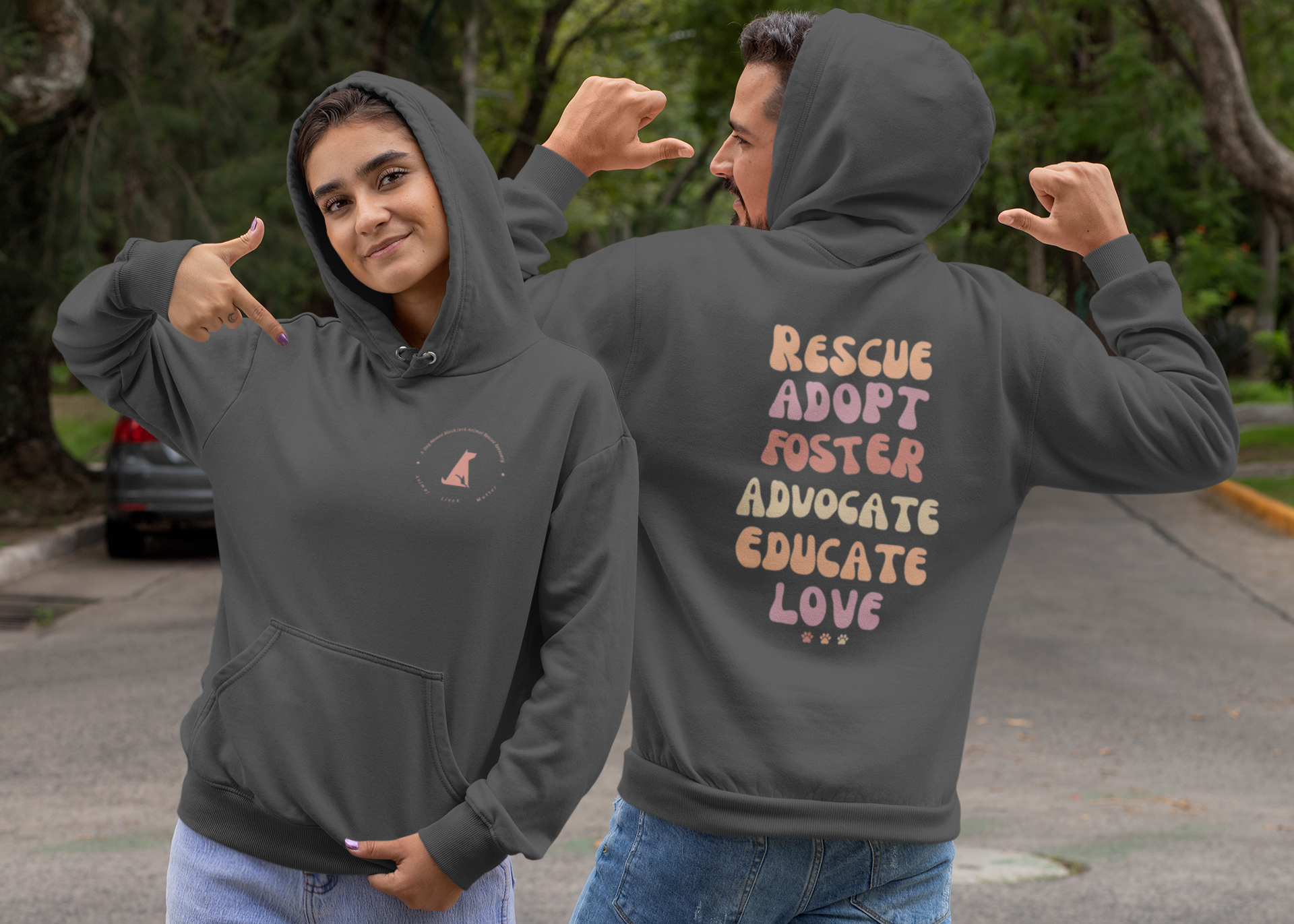 Adopt  Fleece Pullover Hoodie (Several Colors Available)