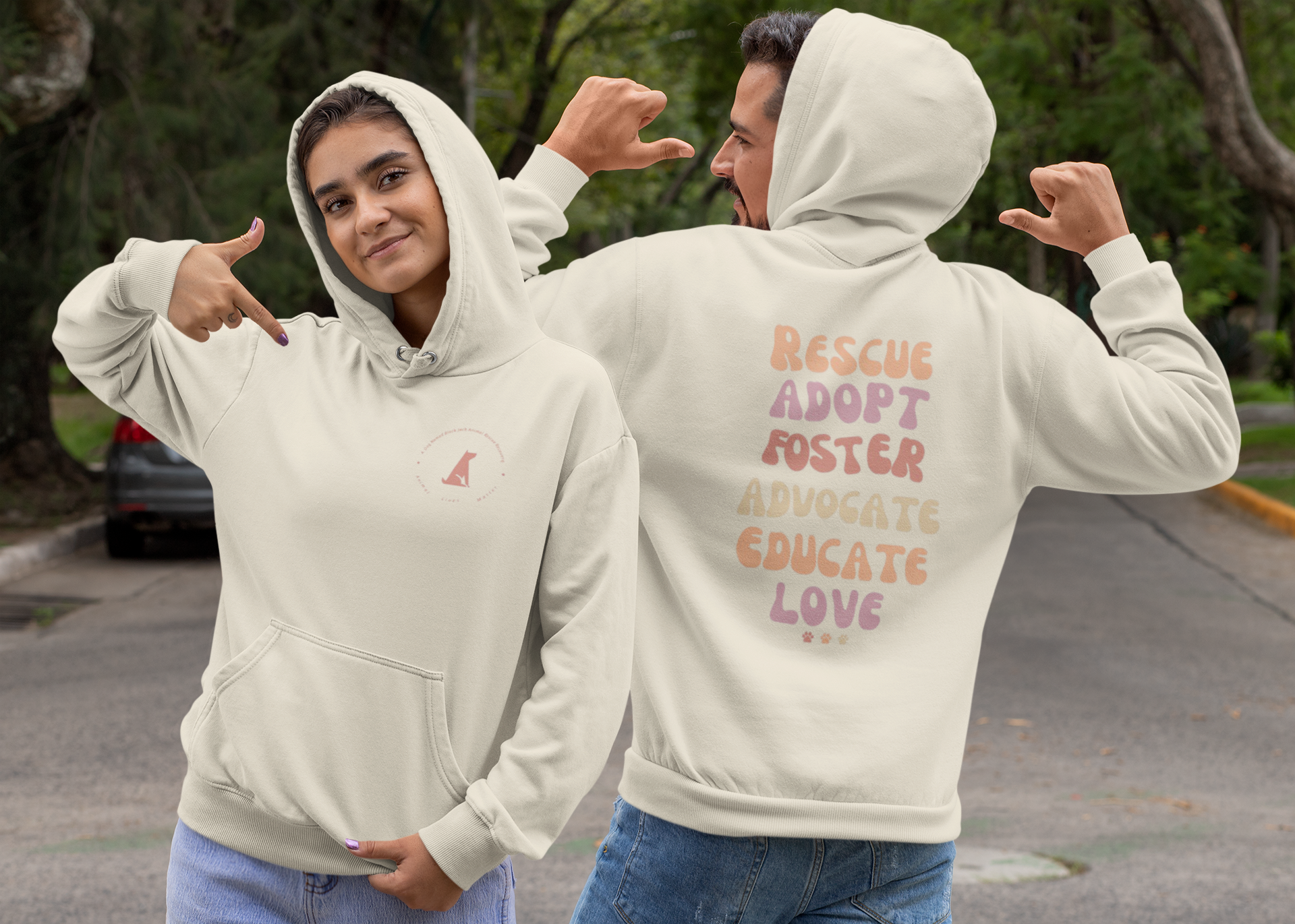 Adopt  Fleece Pullover Hoodie (Several Colors Available)