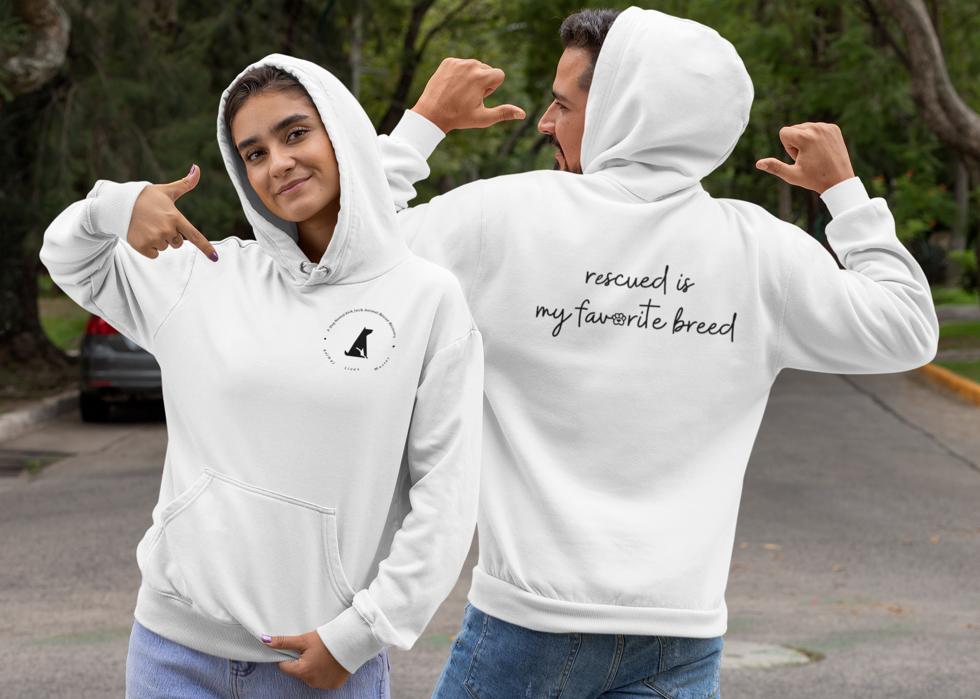 Favorite Breed Fleece Pullover Hoodie (Several Colors Available)