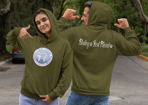 Finding A Best Friend Rescue Unisex Fleece Pullover Hoodie (Available in Several Colors) - Ruff Life Rescue Wear