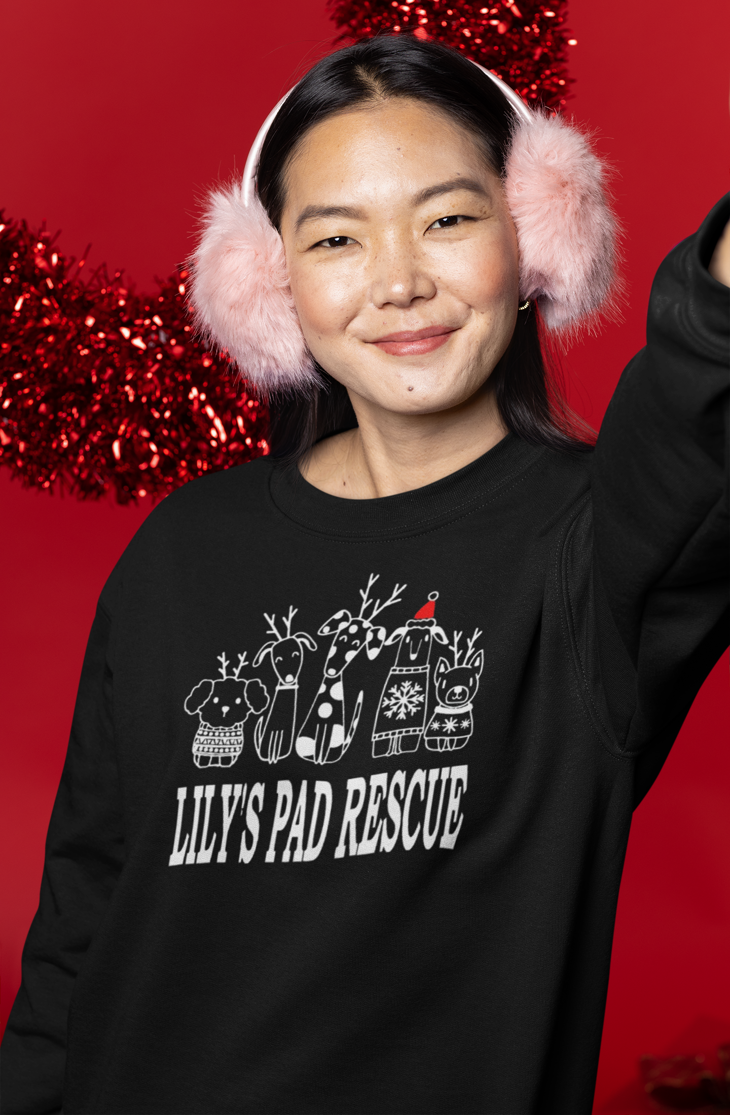 Lily's PUFF Christmas Sweatshirts (Available in several colors)