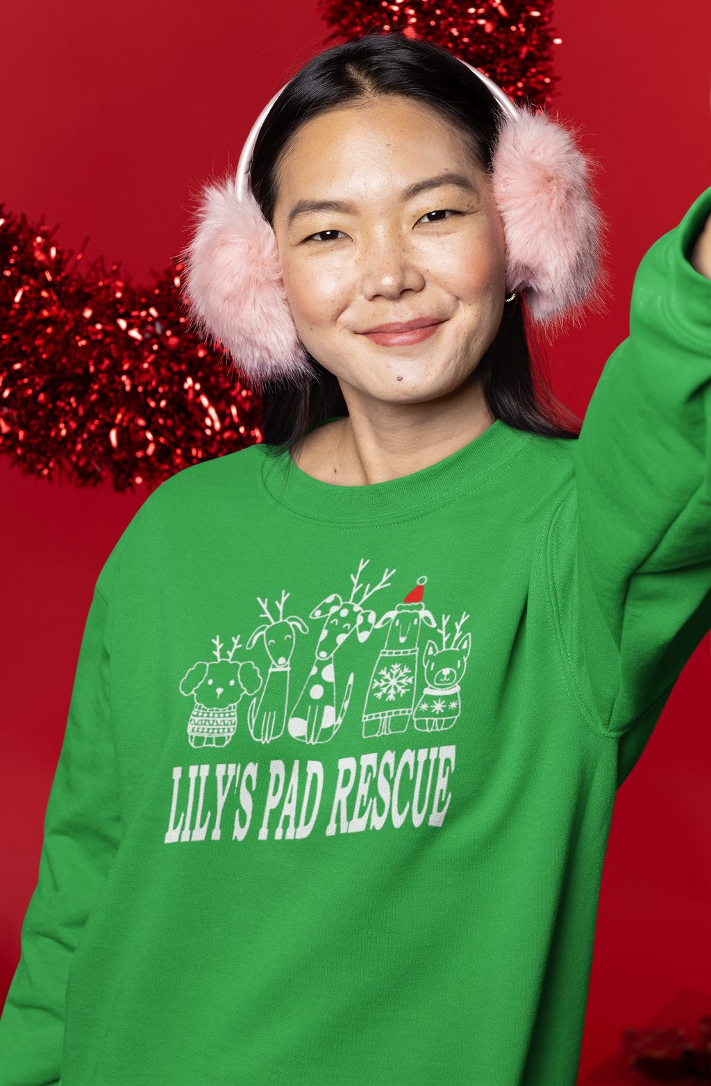 Lily's PUFF Christmas Sweatshirts (Available in several colors)