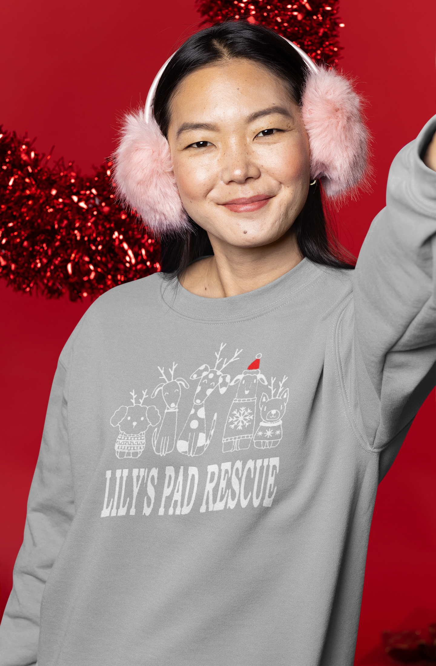 Lily's PUFF Christmas Sweatshirts (Available in several colors)