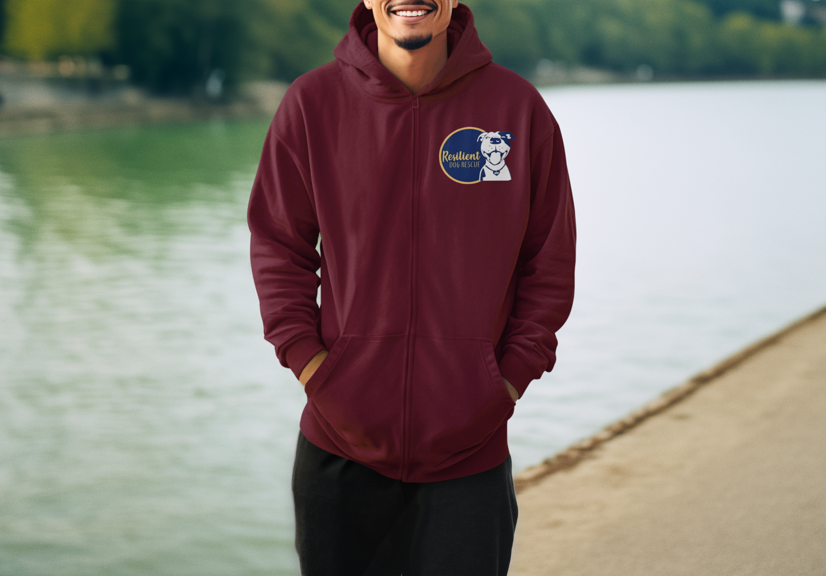 Resilient Dog Zip Up Hoodie (available in several colors)