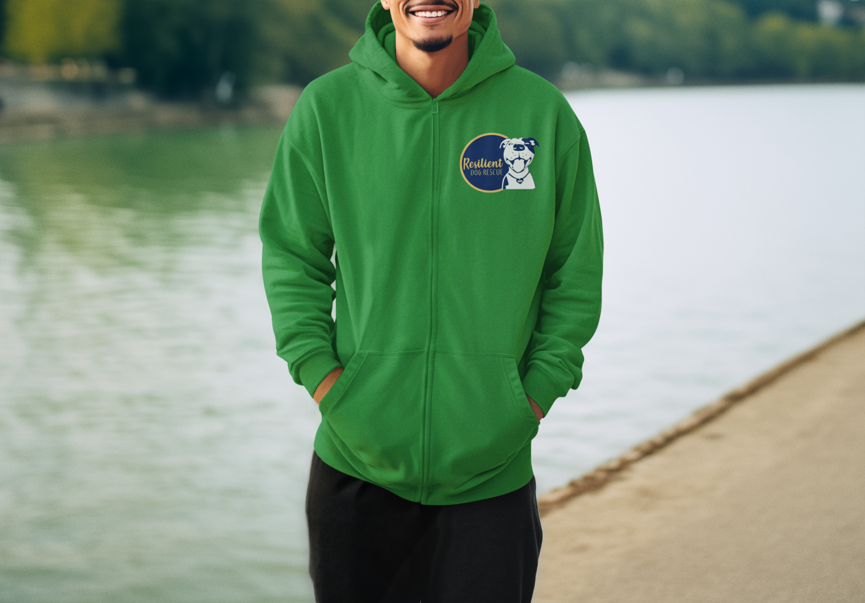 Resilient Dog Zip Up Hoodie (available in several colors)