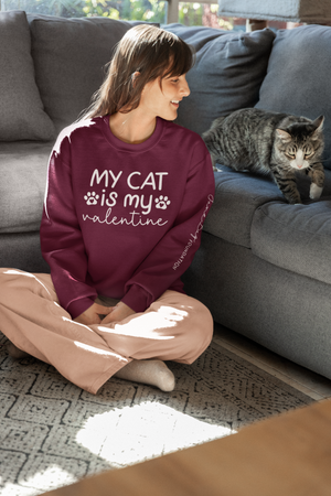 June Bug My Cat Valentines Sweatshirt