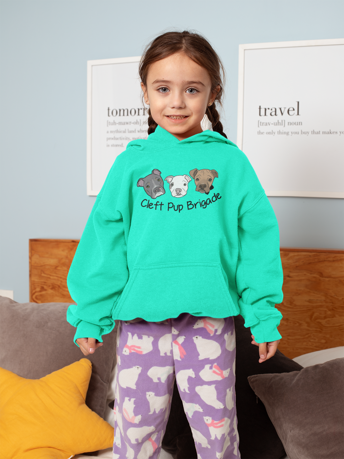 Cleft Pup Brigade -Youth Hoodie (available in several colors)