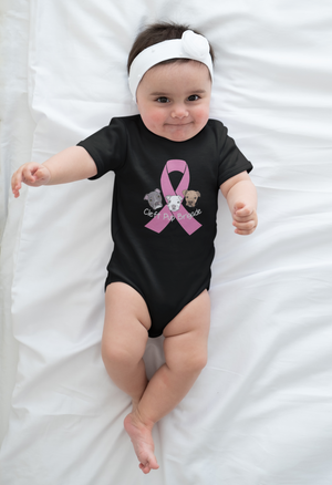 Cleft Pup Brigade Cancer Awareness Logo Onsie