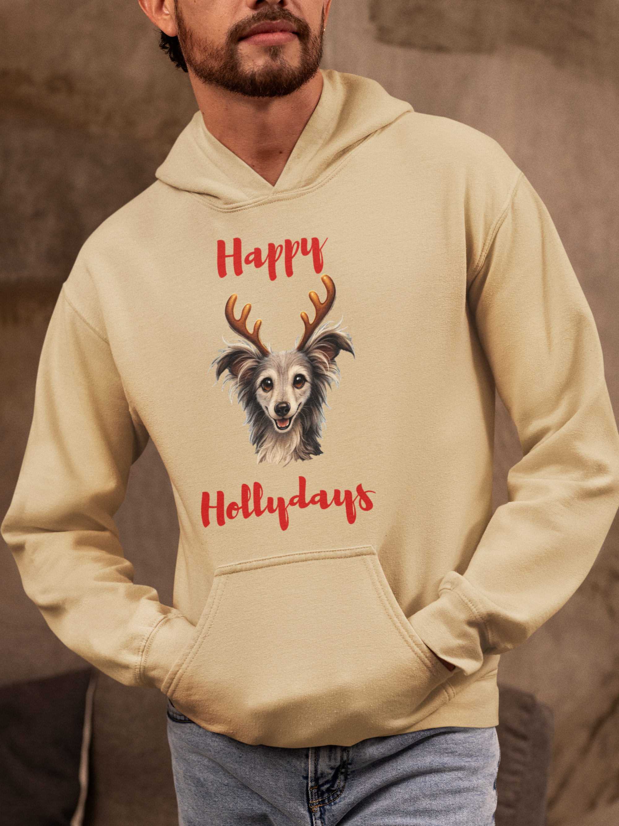 Happy Hollydays Hoodie – Angels With Misplaced Wings Sanctuary Edition (Available in Several Colors)