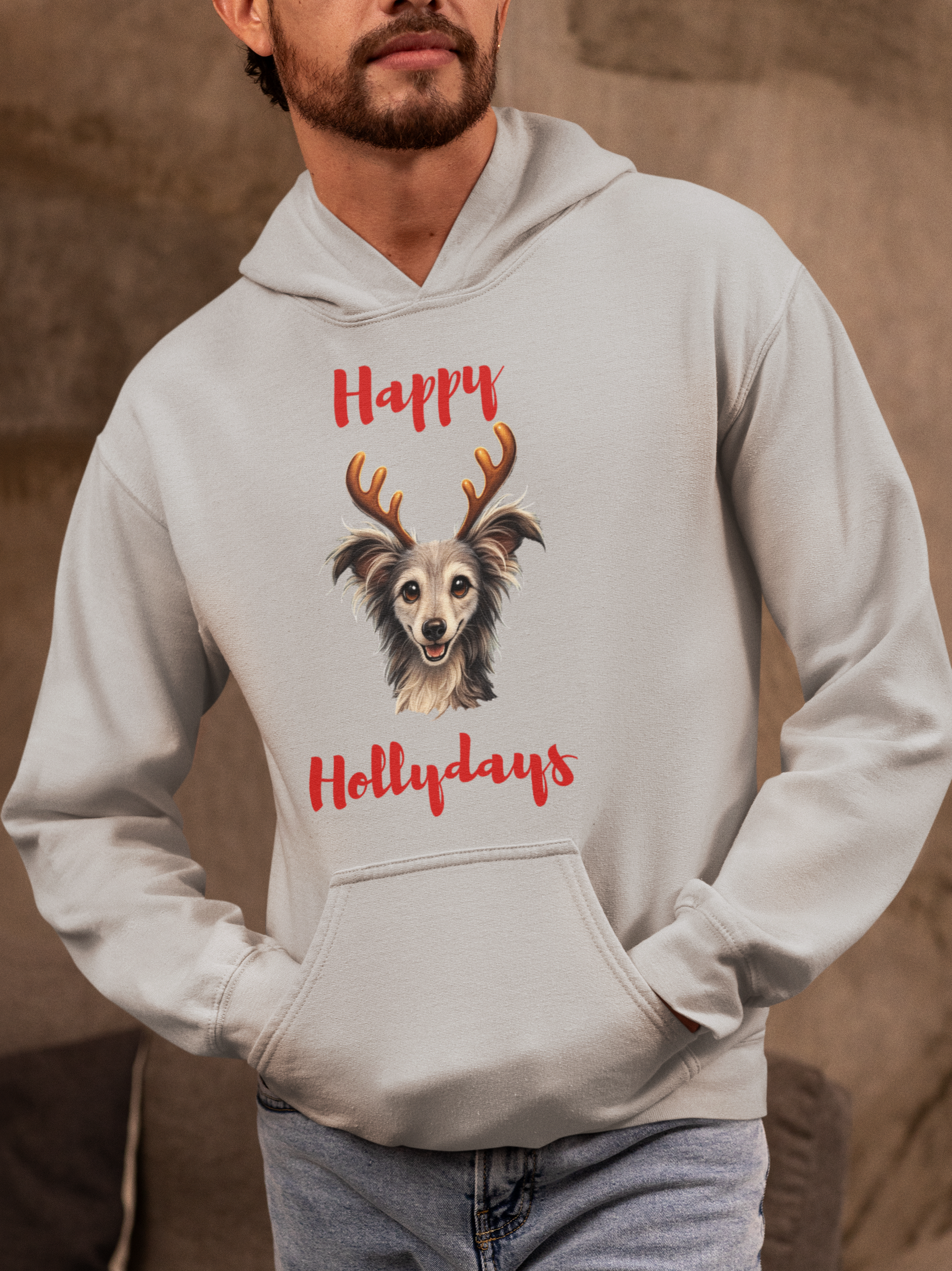Happy Hollydays Hoodie – Angels With Misplaced Wings Sanctuary Edition (Available in Several Colors)