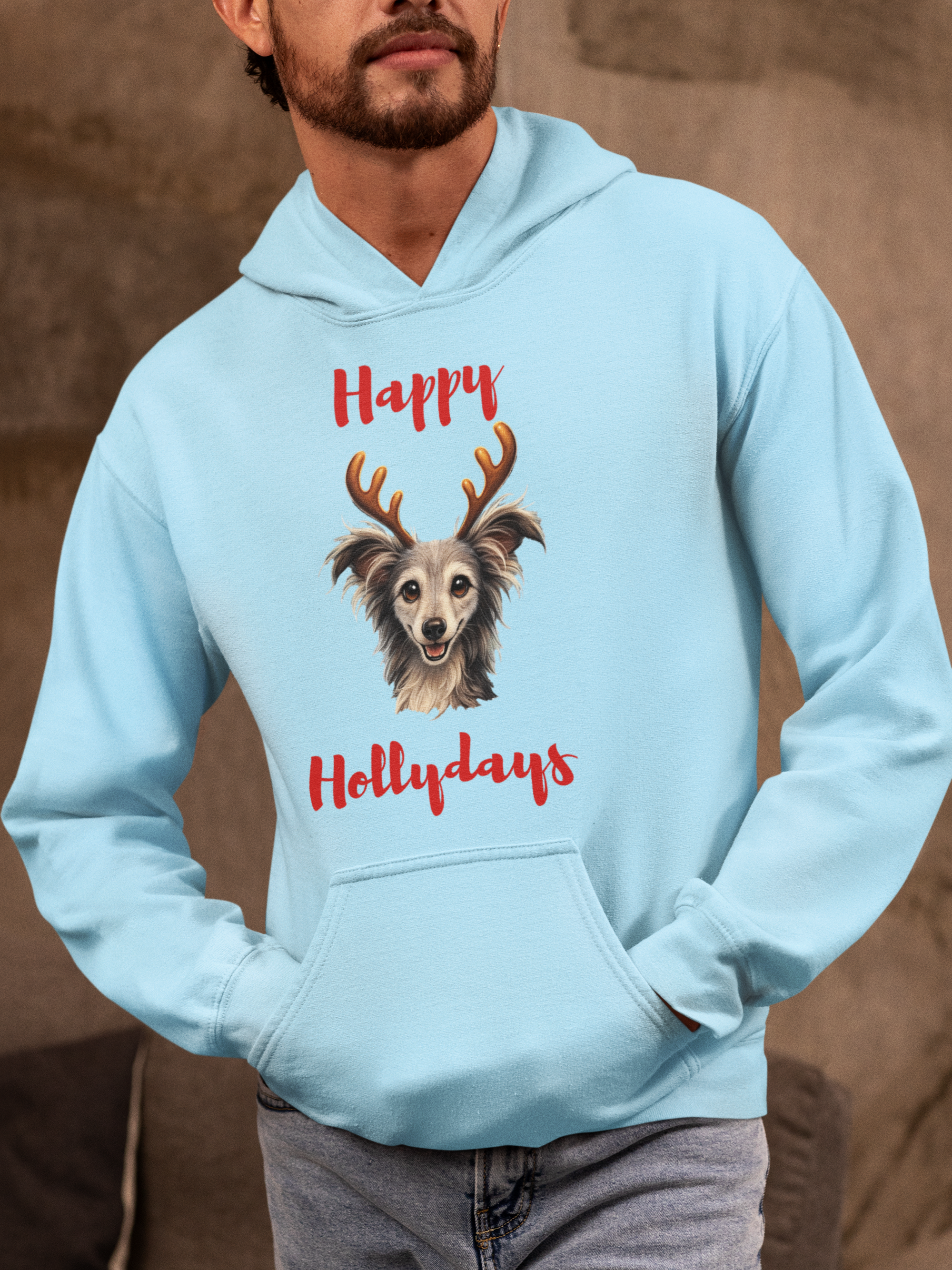 Happy Hollydays Hoodie – Angels With Misplaced Wings Sanctuary Edition (Available in Several Colors)