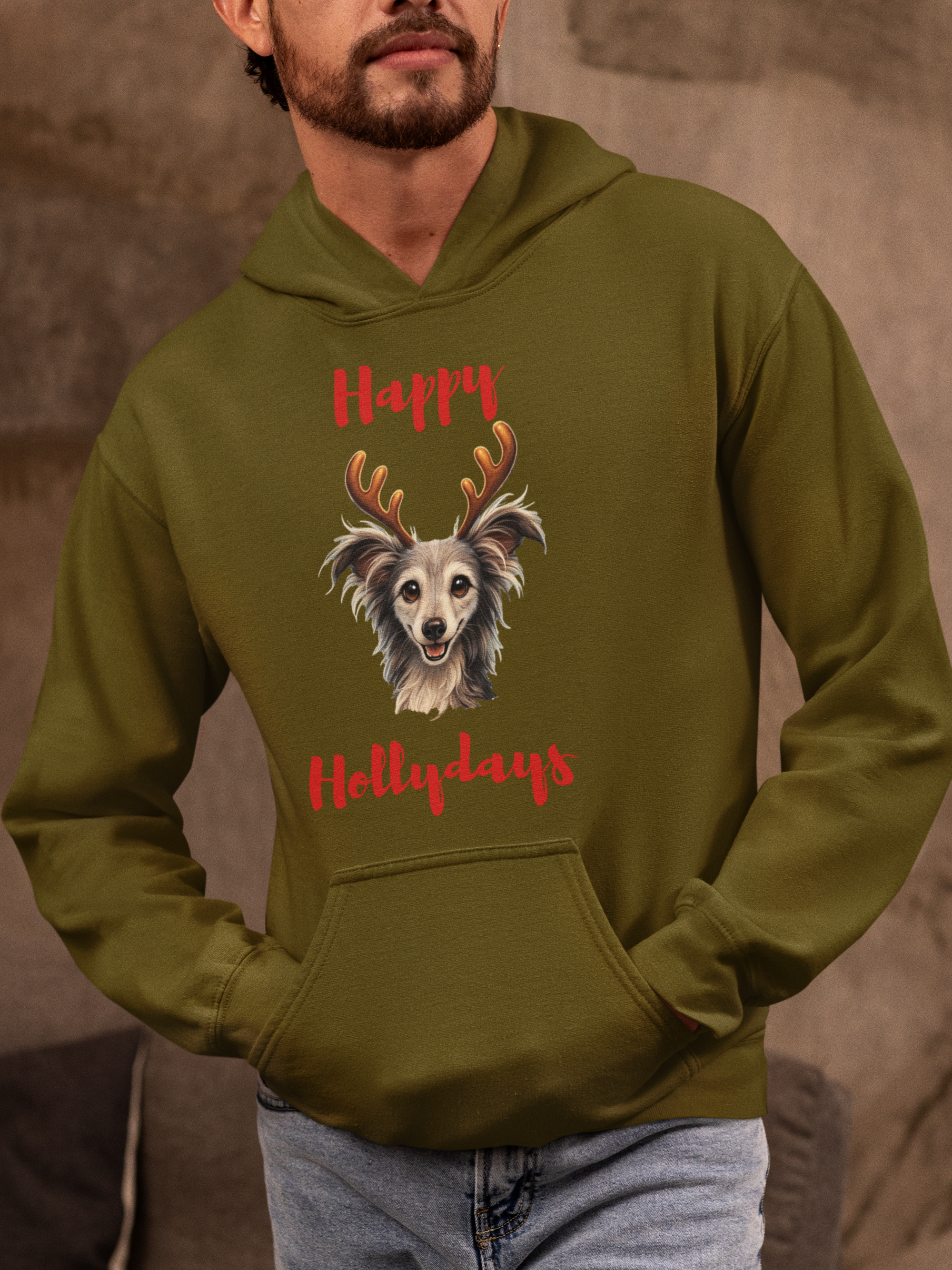 Happy Hollydays Hoodie – Angels With Misplaced Wings Sanctuary Edition (Available in Several Colors)