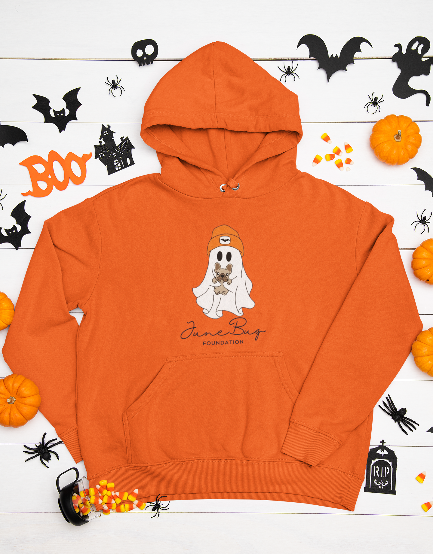 👻 June Bug Foundation Halloween Hoodie – Gildan 18500