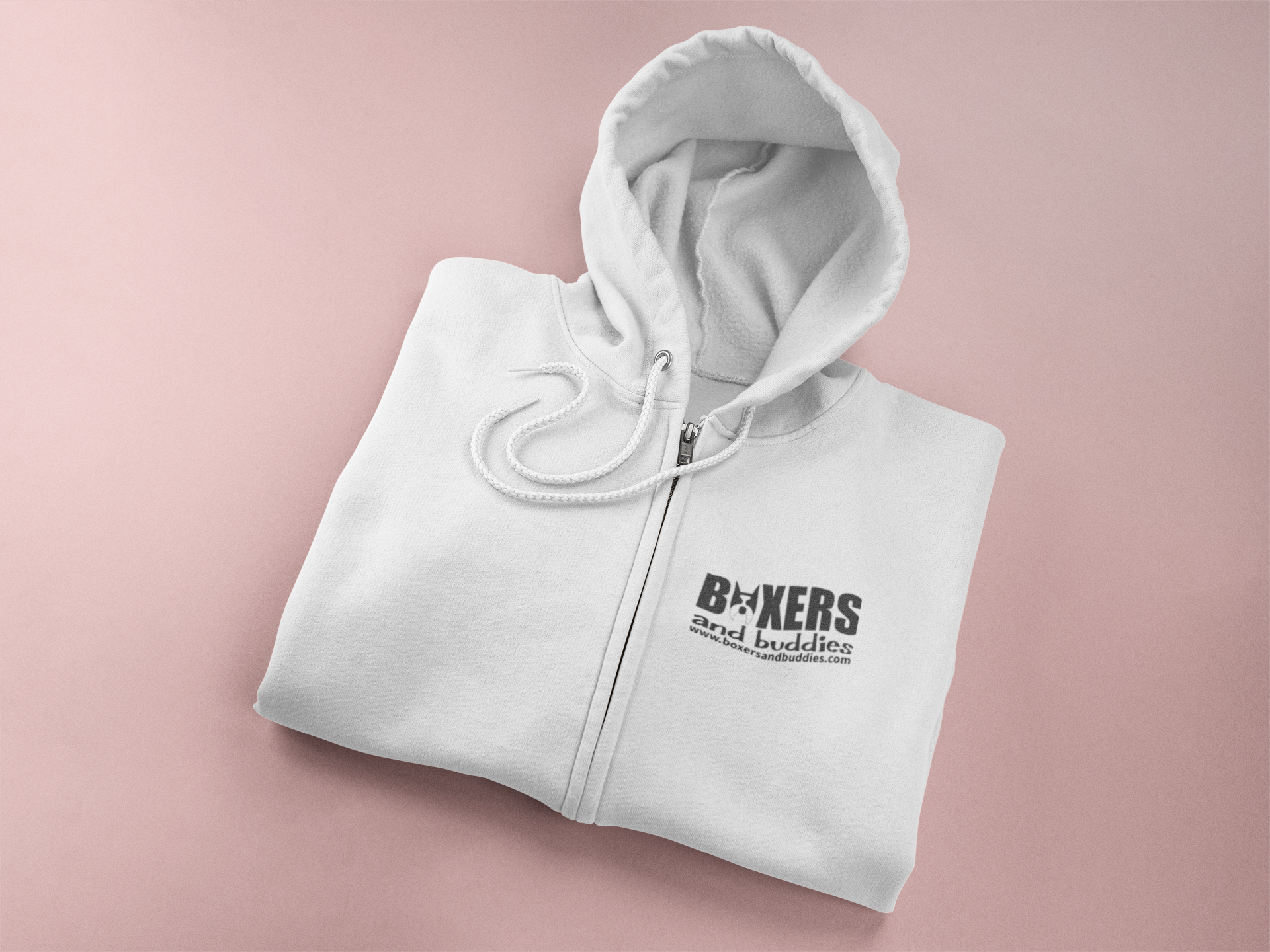 Boxers and Buddies Zip Up Hoodie (available in several colors)