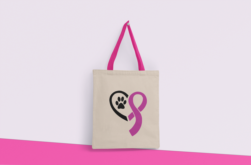 Recycled Pets Cancer Awareness Color Handle Tote