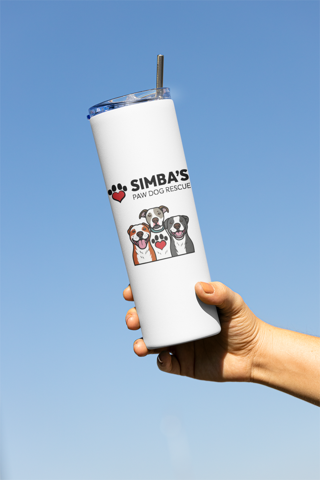 Simba's Skinny Tumbler and Straw