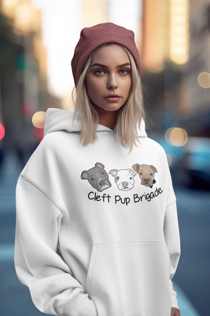 Cleft Pup Brigade Pullover Hoodie (Available in Several colors) - Ruff Life Rescue Wear