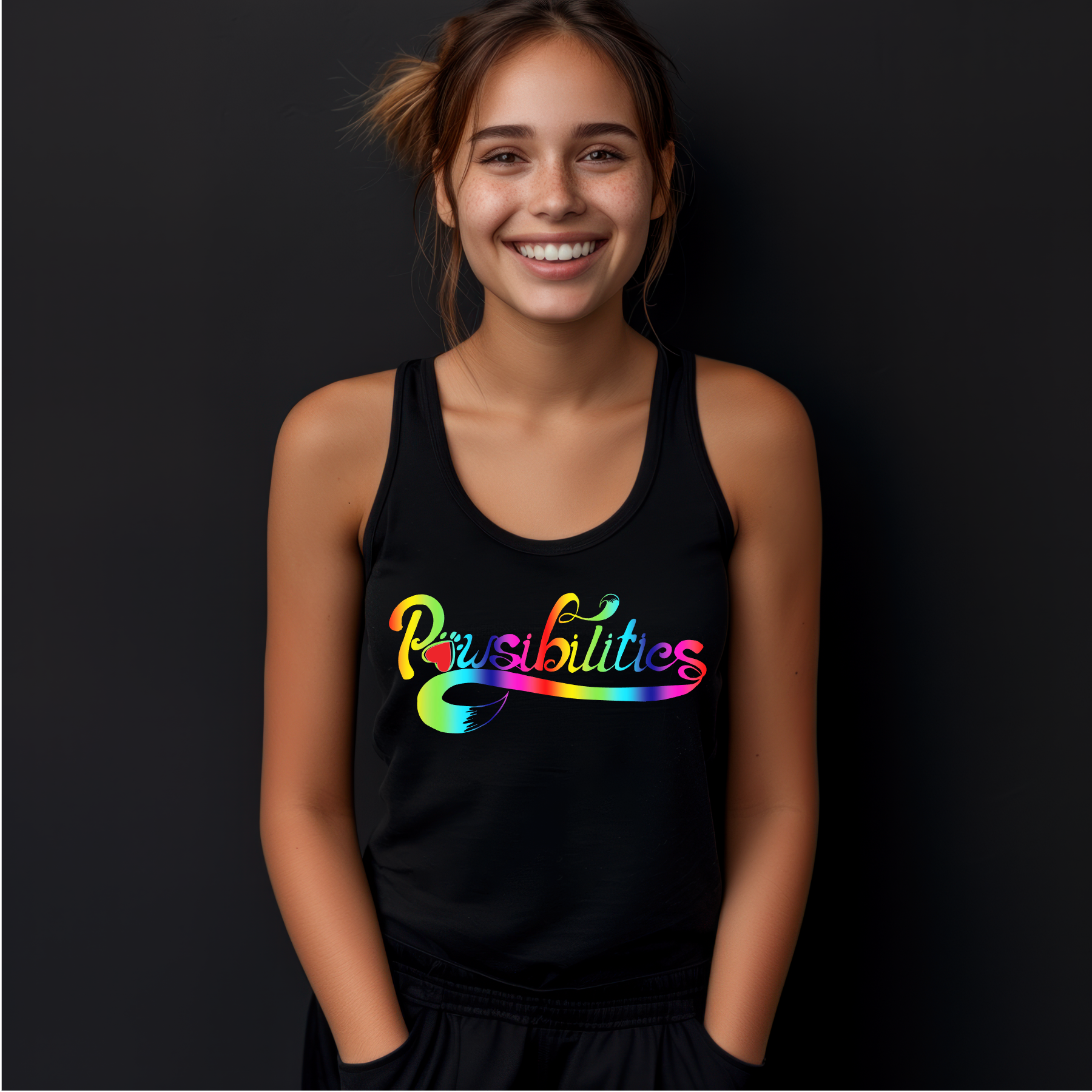 Paws Pride Flowy Racerback Tank