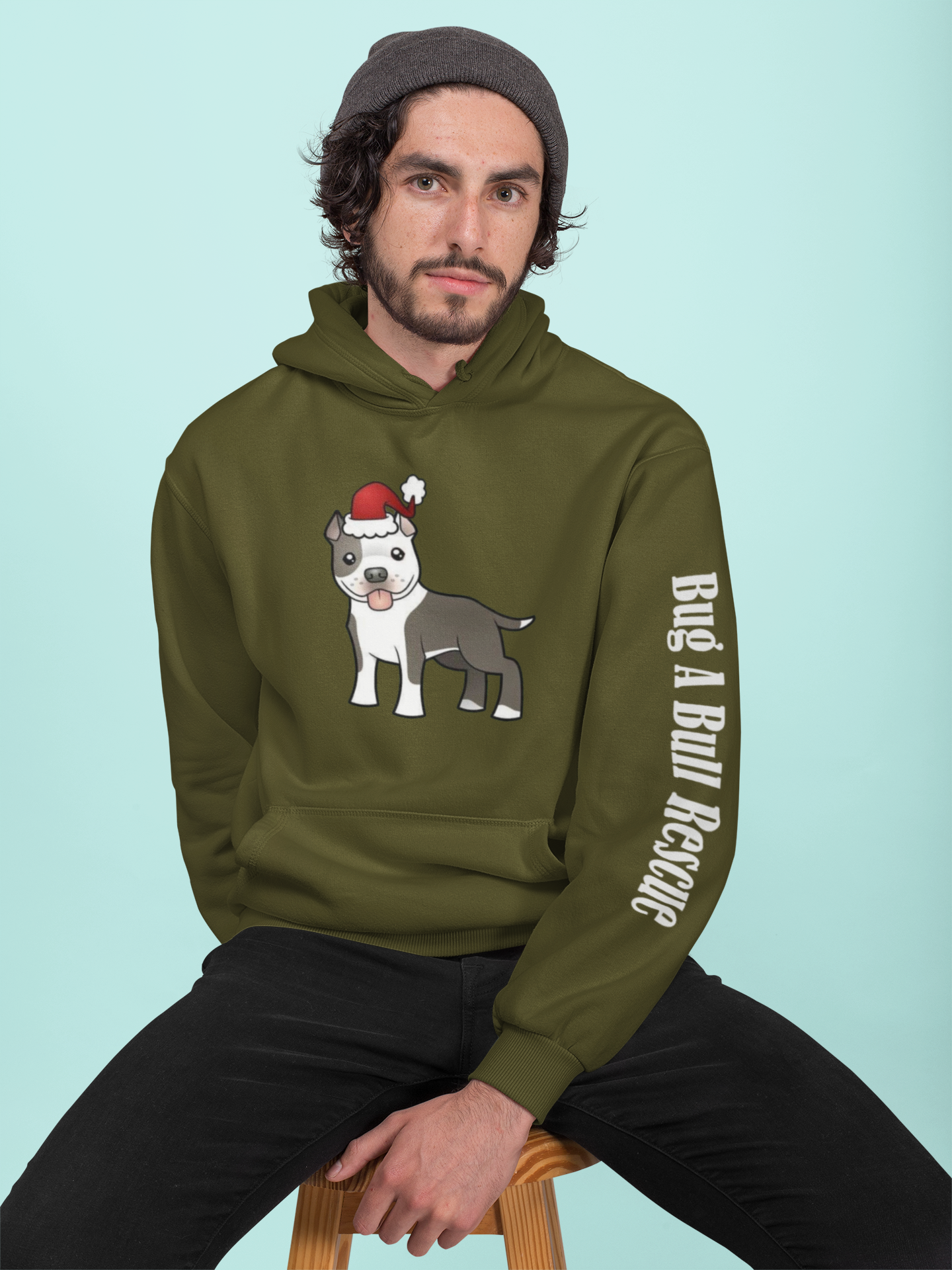 Bug A Bull Christmas Hoodie (Available in several colors)