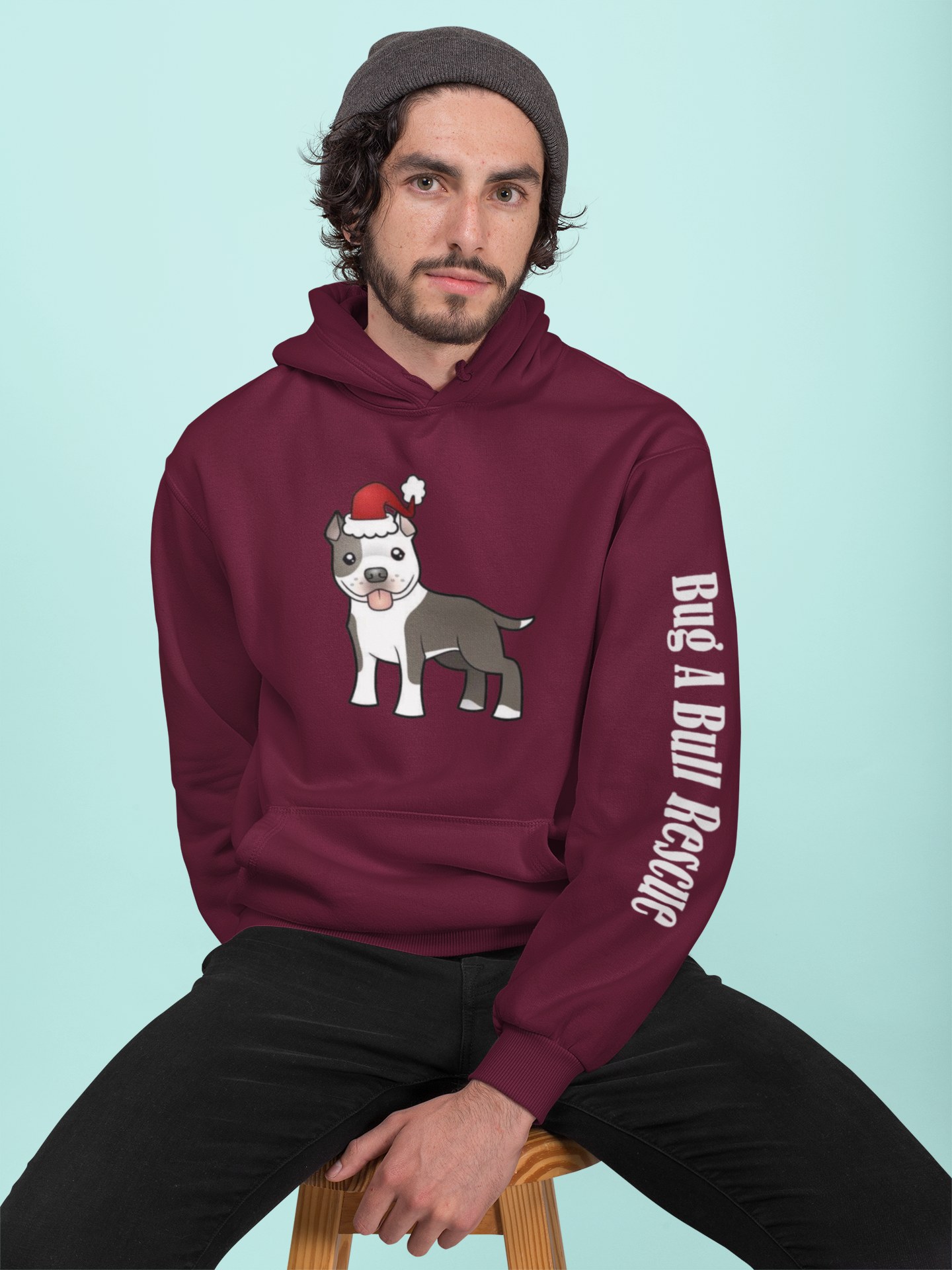 Bug A Bull Christmas Hoodie (Available in several colors)