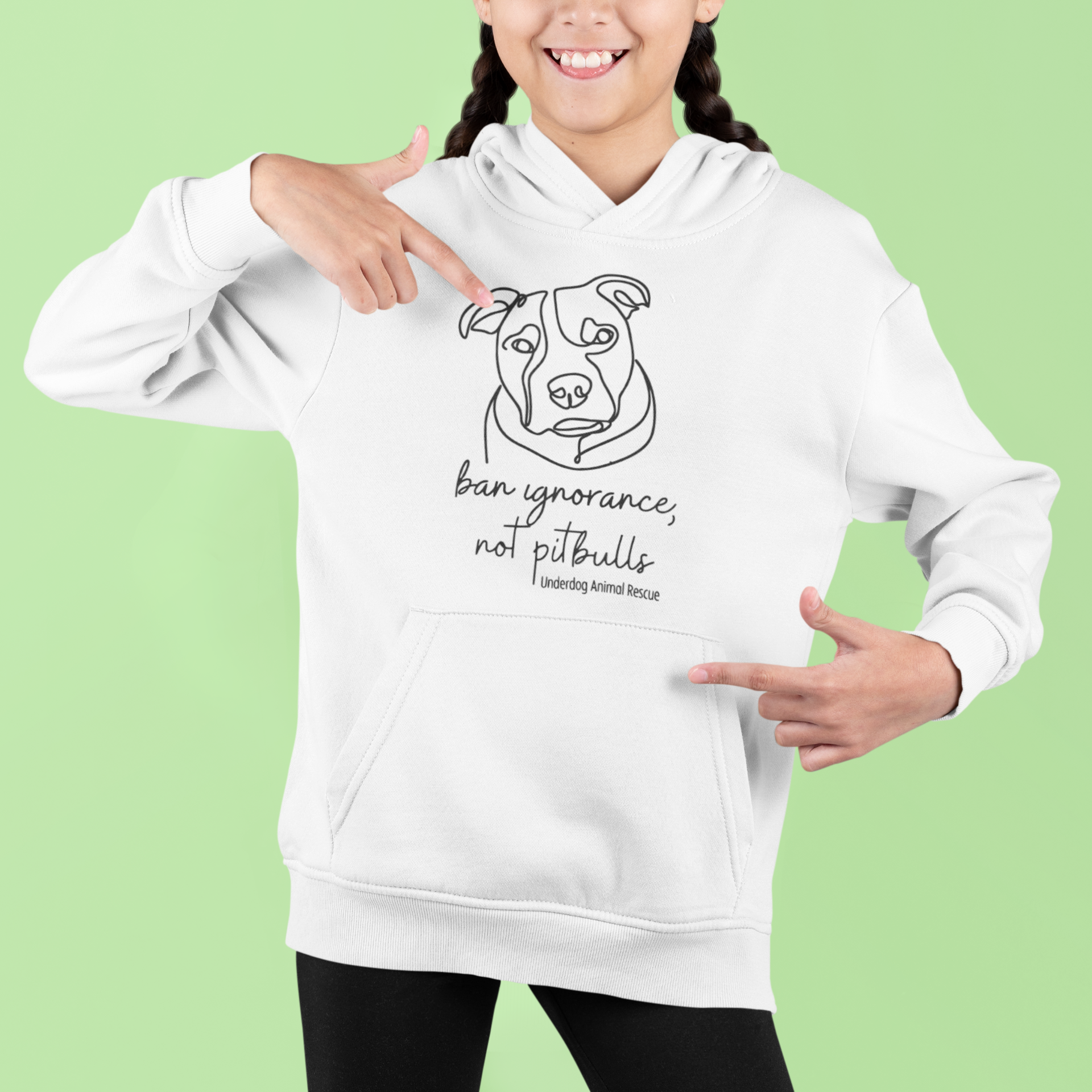 Underdog Pitty Youth Hoodie (Available in several colors)