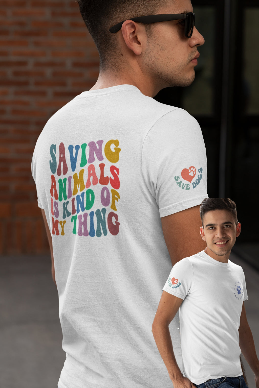 Saving Animals Tee (available in several colors)