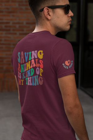 Saving Animals Tee (available in several colors)