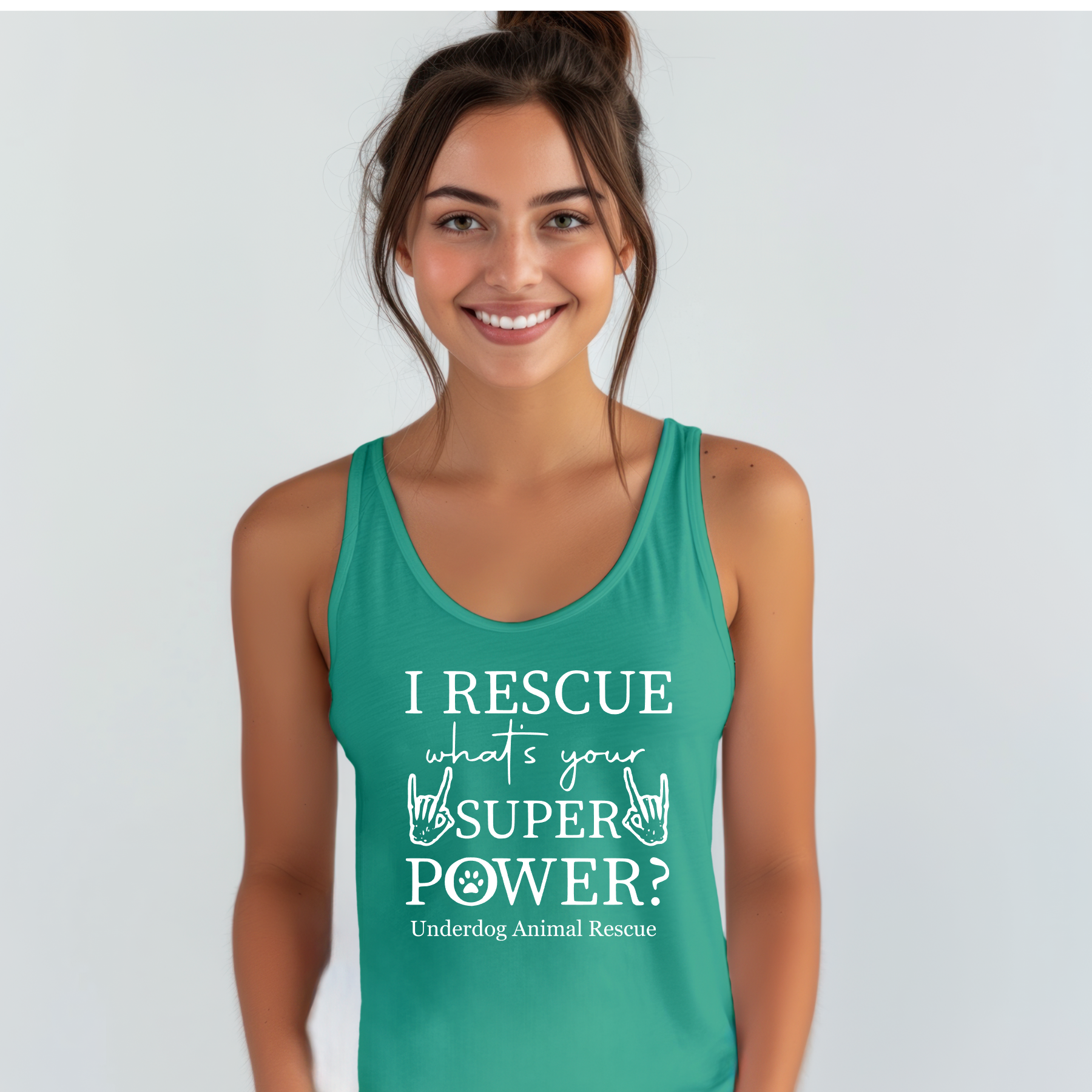 Super Power Racerback Tank (Available in several colors)