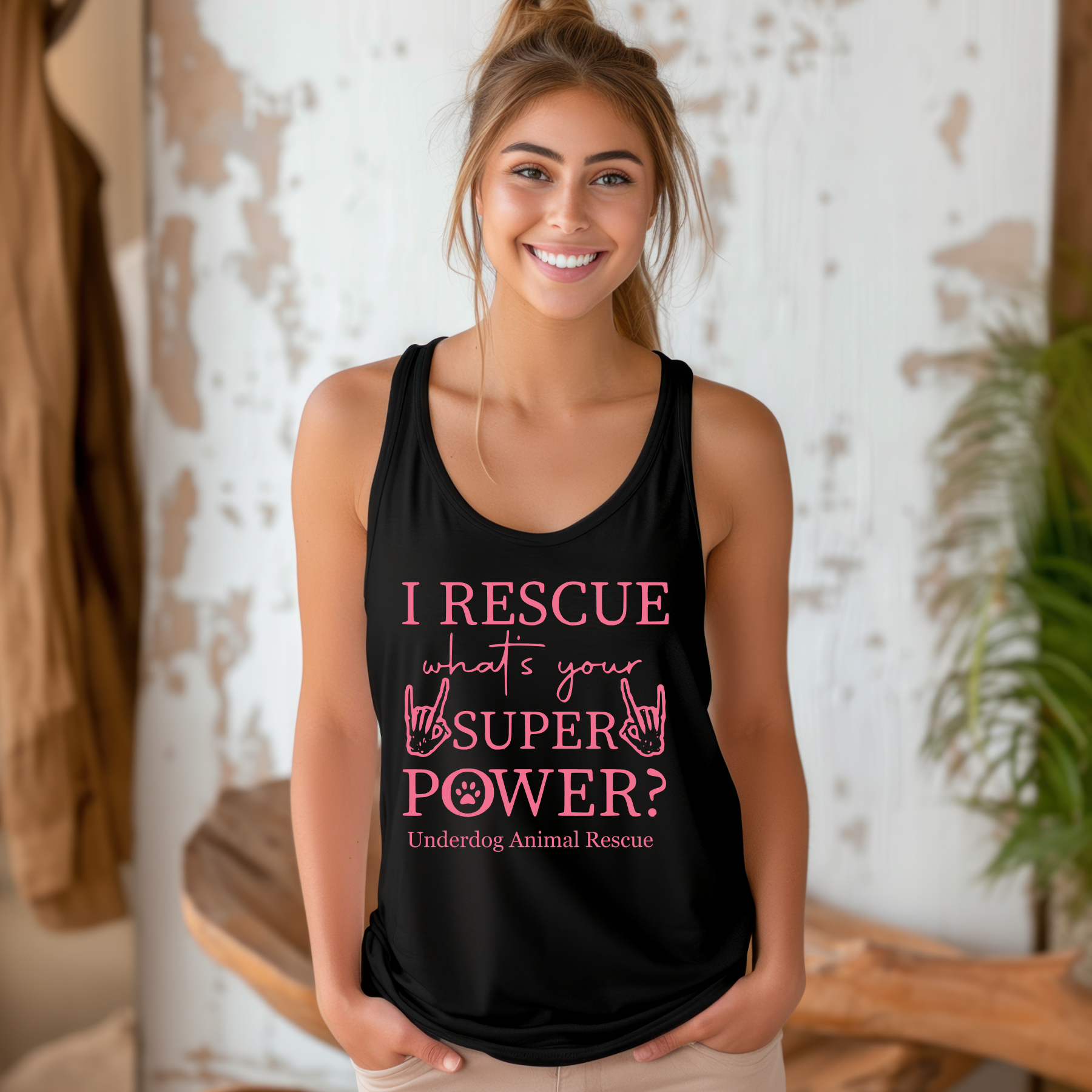 Super Power Racerback Tank (Available in several colors)