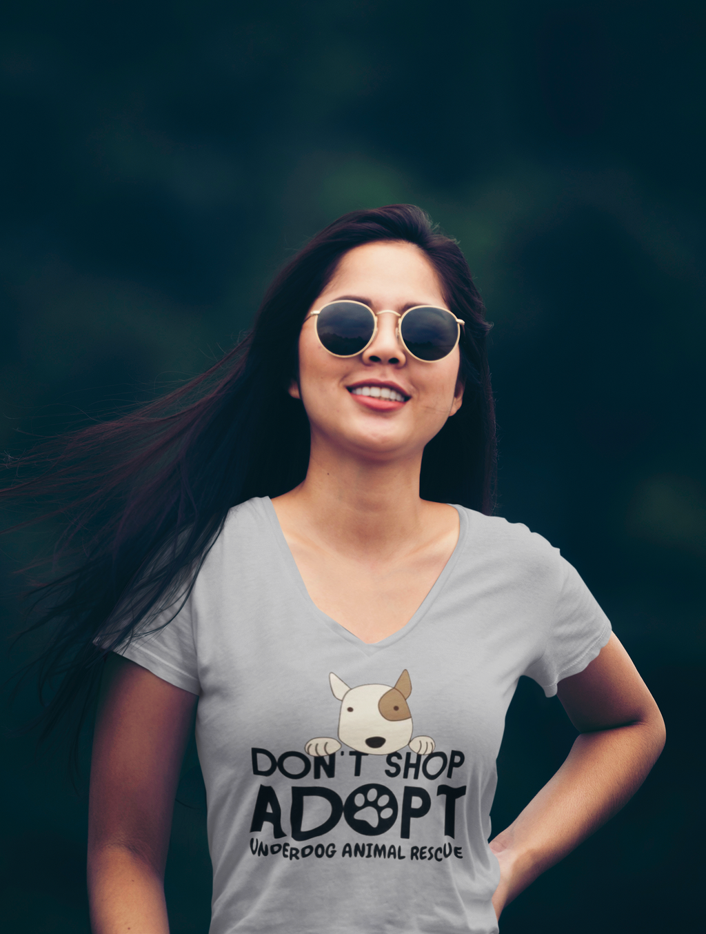 Adopt Don't Shop RELAXED V-Neck (available in several colors)