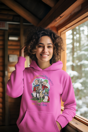 Angels With Misplaced Wings Pull Over Fleece Hoodie (available in several colors)