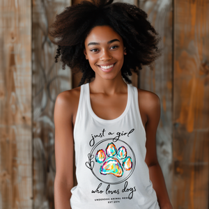 Love's Dogs Flowy Racerback Tank (Available in several colors)